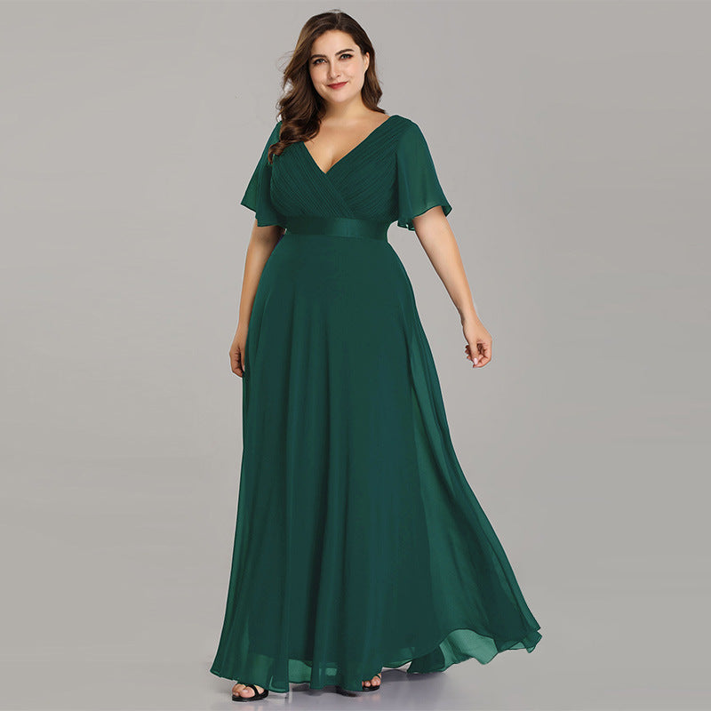 Chiffon Evening Dress – Elegant Long Gown for Women - HAIELIN