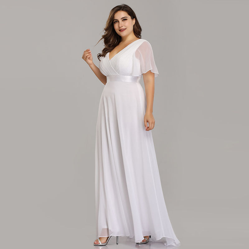 Chiffon Evening Dress – Elegant Long Gown for Women - HAIELIN