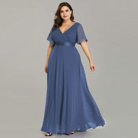 Chiffon Evening Dress – Elegant Long Gown for Women - HAIELIN