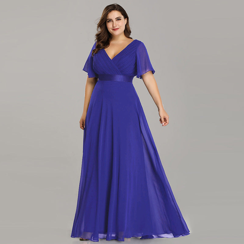 Chiffon Evening Dress – Elegant Long Gown for Women - HAIELIN