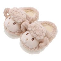 Cartoon Cotton Slippers – Fluffy Indoor Kids Shoes Haielin
