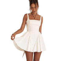 Backless Evening Dress – Elegant Lace-Up Bow Design Haielin