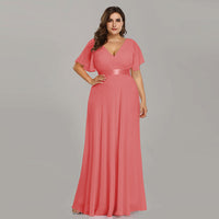 Chiffon Evening Dress – Elegant Long Gown for Women - HAIELIN