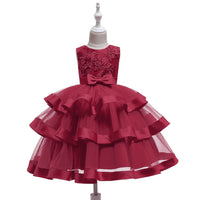 Girls Sleeveless Princess Dress – Mesh Cake Style Haielin