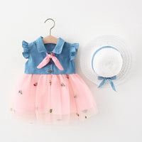 Fashion Girls Dress Streamer Denim Haielin