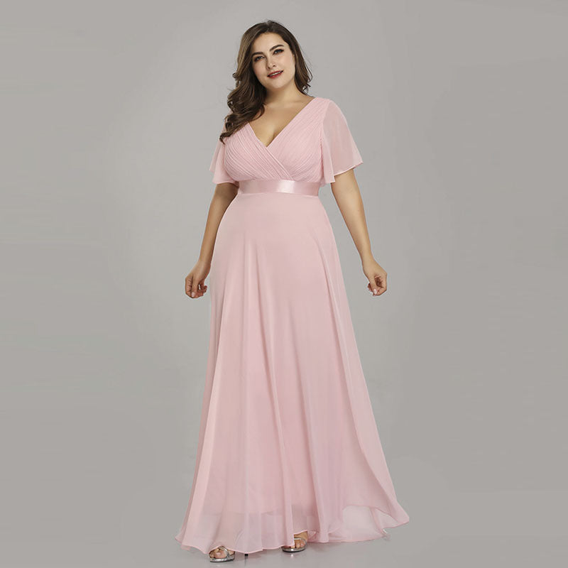 Chiffon Evening Dress – Elegant Long Gown for Women - HAIELIN