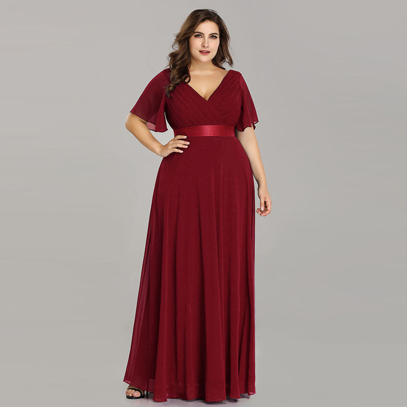 Chiffon Evening Dress – Elegant Long Gown for Women - HAIELIN