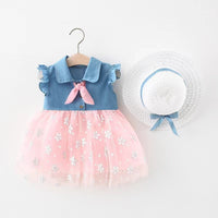 Fashion Girls Dress Streamer Denim Haielin
