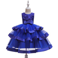 Girls Sleeveless Princess Dress – Mesh Cake Style Haielin