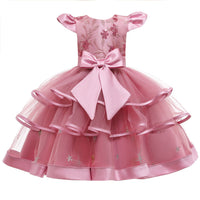 Girls Sleeveless Princess Dress – Mesh Cake Style Haielin