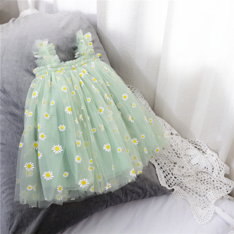 Flower Girl Dress Summer White Gauze Skirt