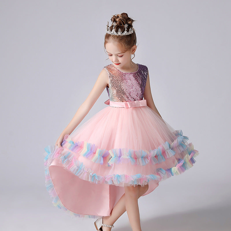 “Lace Flower Girl Dress Princess Catwalk”