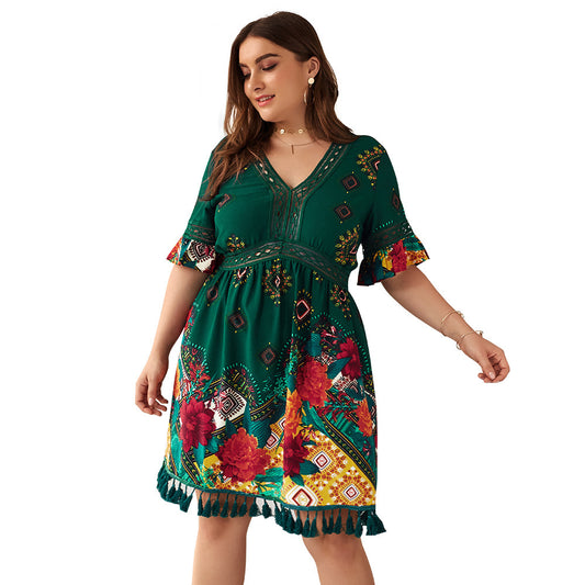 Vintage Chiffon Dress in Yellow – French Floral