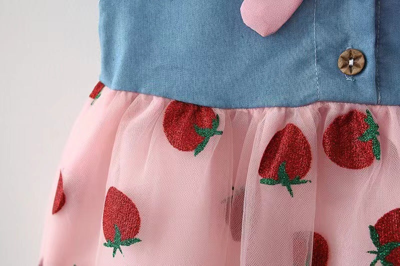 Fashion Girls Dress Streamer Denim Haielin