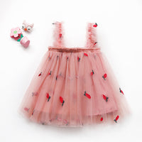Flower Girl Dress Summer Princess White Gauze Skirt Haielin